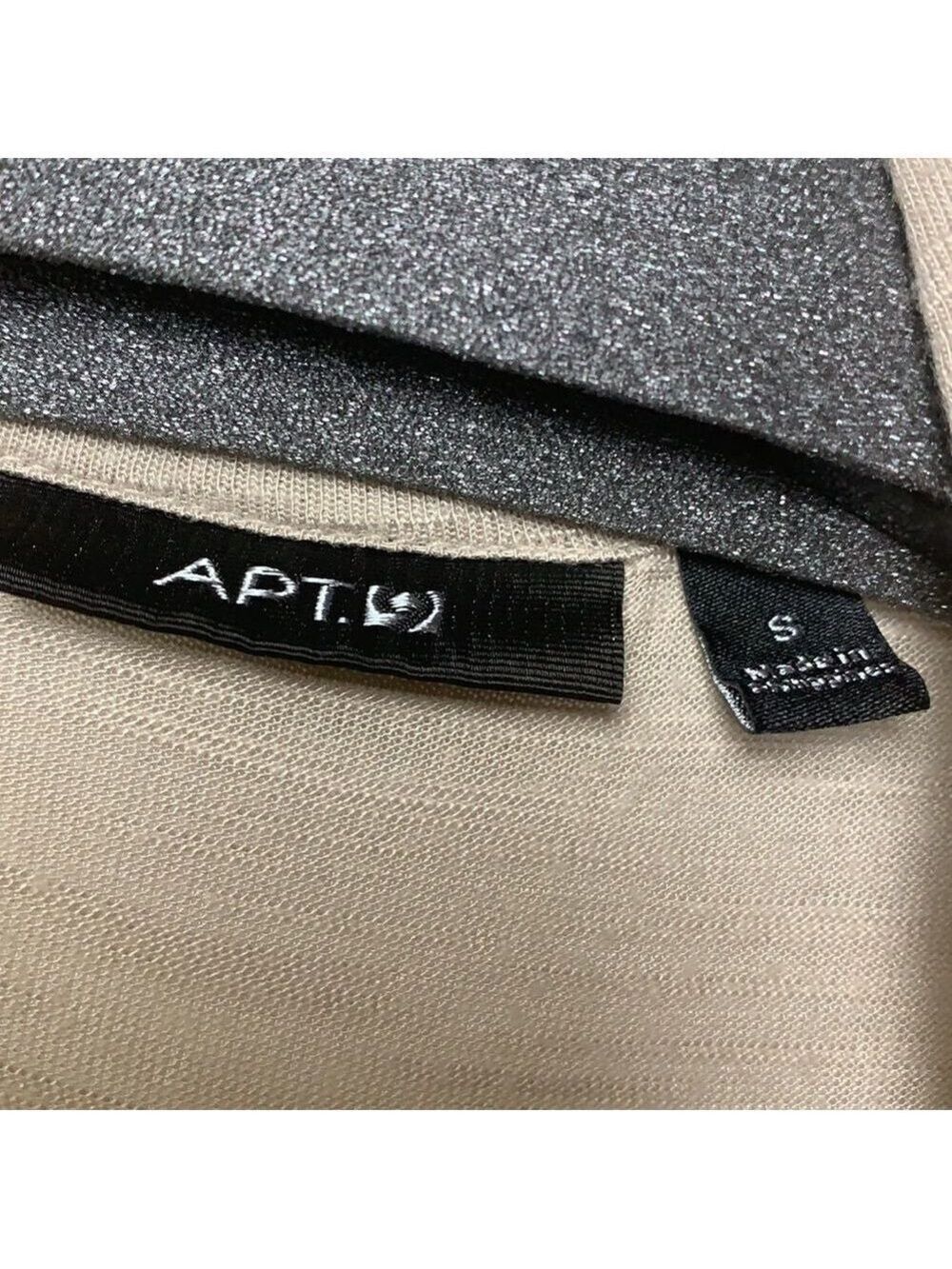 APT 9 Tan Open Front Cardigan longer in front - Picture 3 of 4